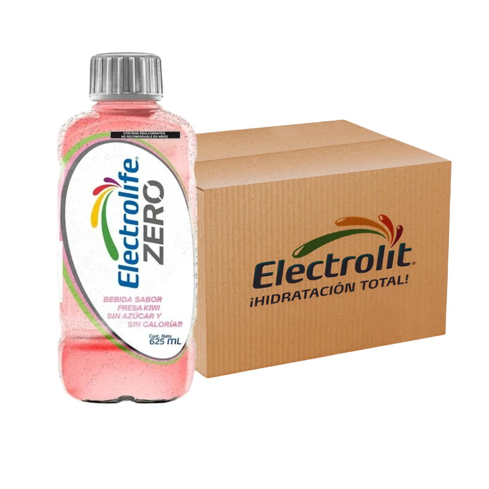 ELECTROLIFE ZERO FRESA KIWI 625 ML (12 PIEZAS)