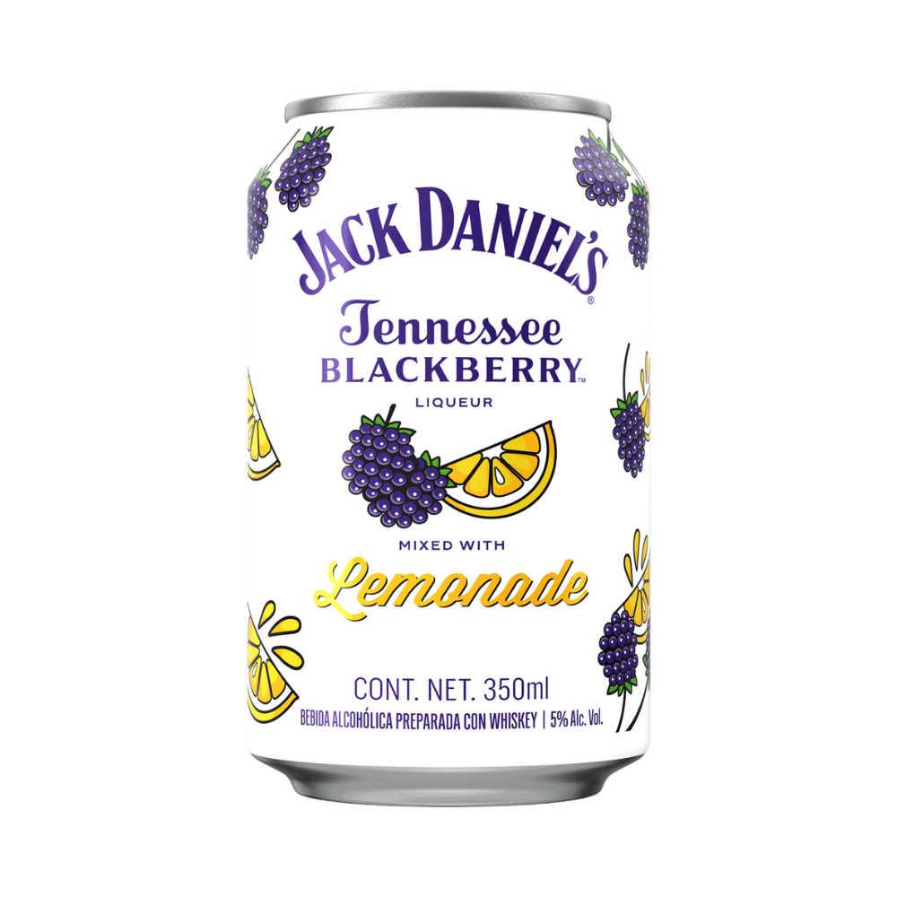 BEBIDA PREPARADA JACK DANIEL'S BLACKBERRY LEMONADE 350 ML (24 PIEZAS)