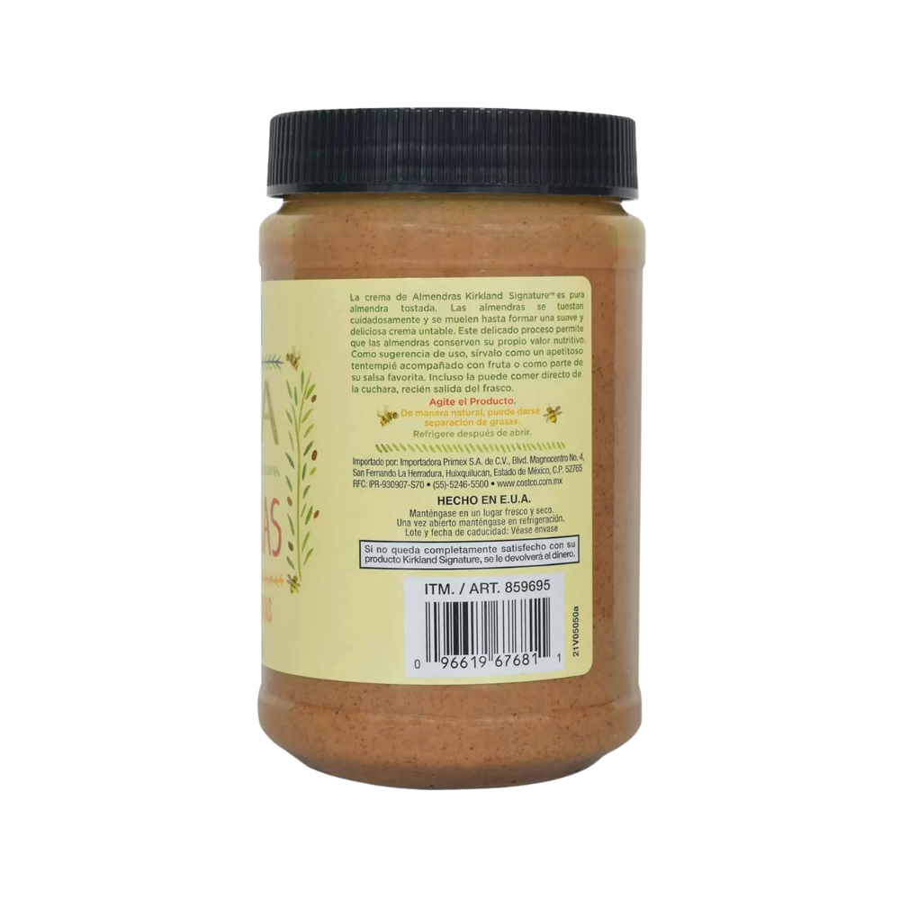 CREMA DE ALMENDRAS KIRKLAND SIGNATURE 765 G