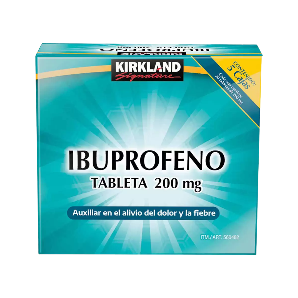 IBUPROFENO KIRKLAND SIGNATURE 500 MG 100 TABLETAS 200 MG