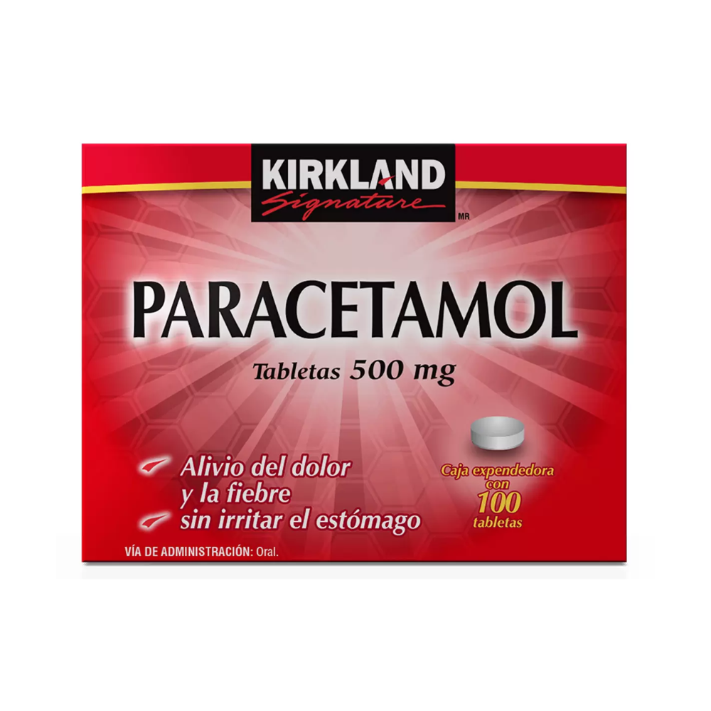 PARACETAMOL KIRKLAND SIGNATURE 100 TABLETAS 500 MG
