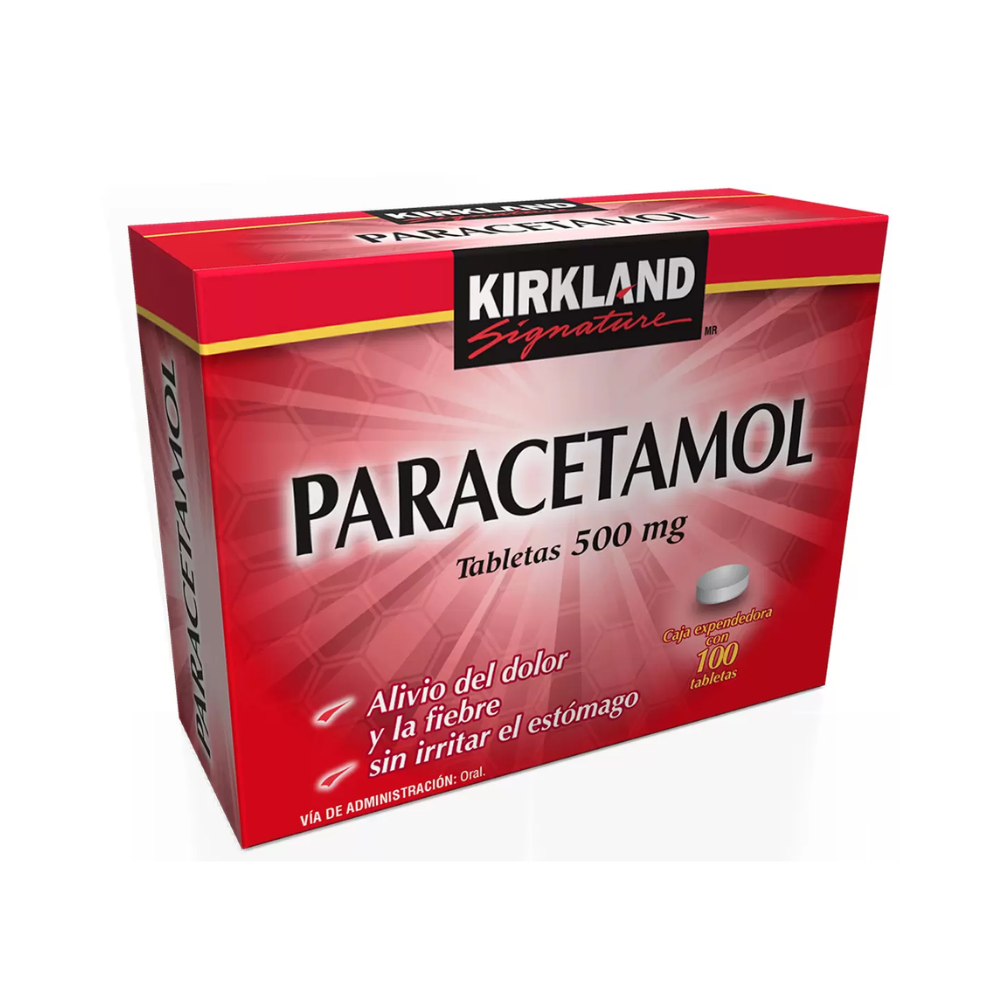 PARACETAMOL KIRKLAND SIGNATURE 100 TABLETAS 500 MG