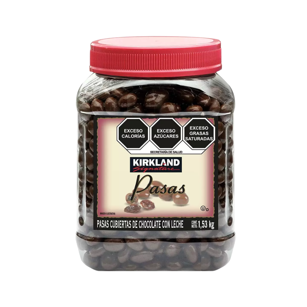 PASAS CUBIERTAS CON CHOCOLATE KIRKLAND SIGNATURE 1.53 KG