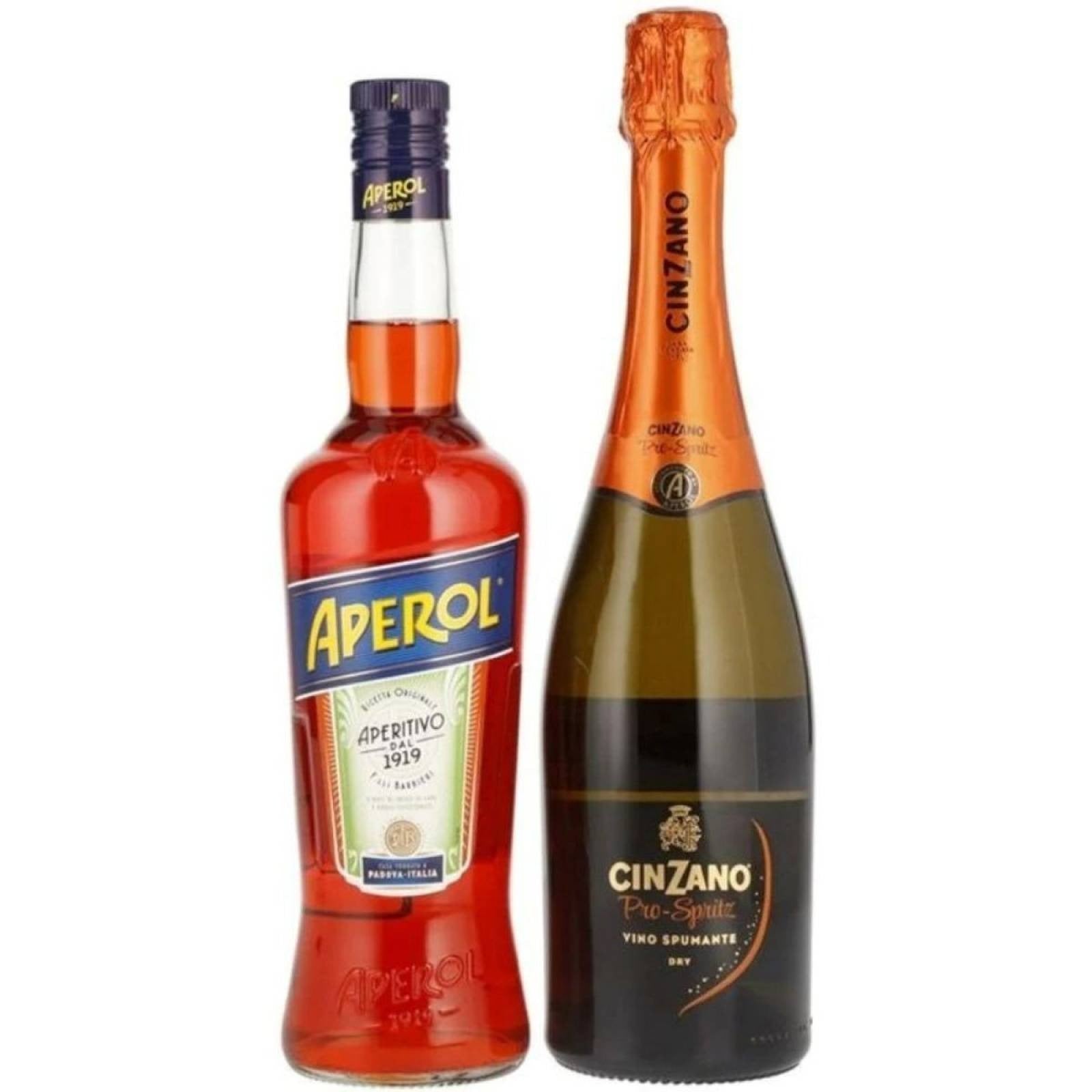 LICOR APEROL 700 ML + VINO CINZANO TO SPRITZ DRY 750 ML