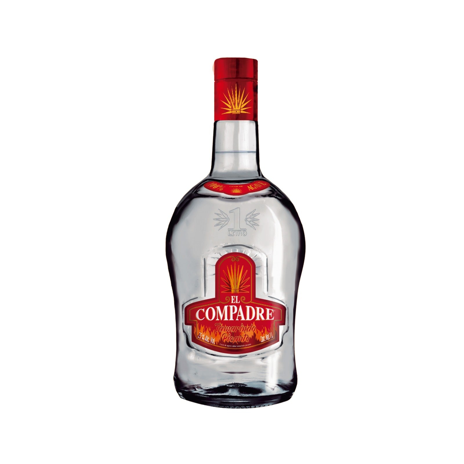 LICOR DE AGAVE EL COMPADRE TAMARINDO 1000 ML (3 PIEZAS)