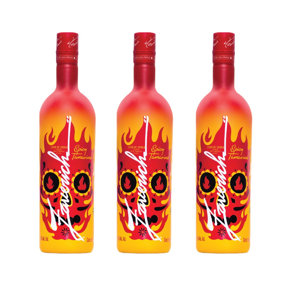 LICOR DE VODKA ZAVERICH SPICY TAMARINDO 1000 ML (3 PIEZAS)