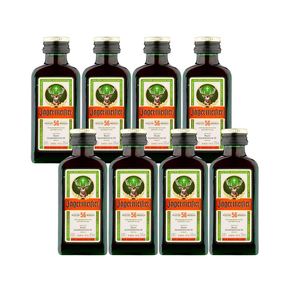 LICOR JAGERMEISTER 20 ML (8 PIEZAS MINI)