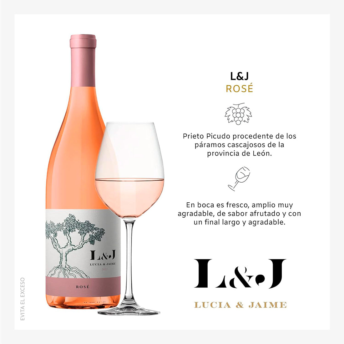 VINO ROSADO MIURA L&J ROSE 750 ml