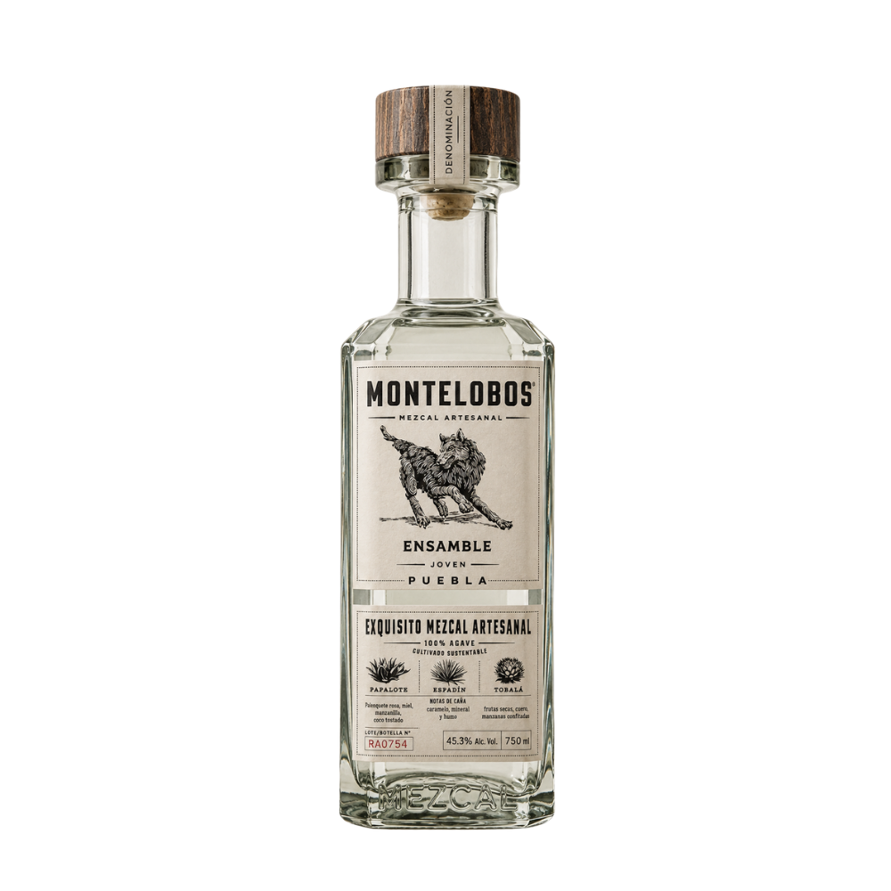 MEZCAL MONTELOBOS ENSAMBLE 100% ARTESANAL 750 ML