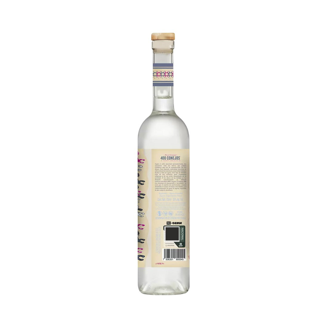 MEZCAL 400 CONEJOS CRISTALINO 700 ML