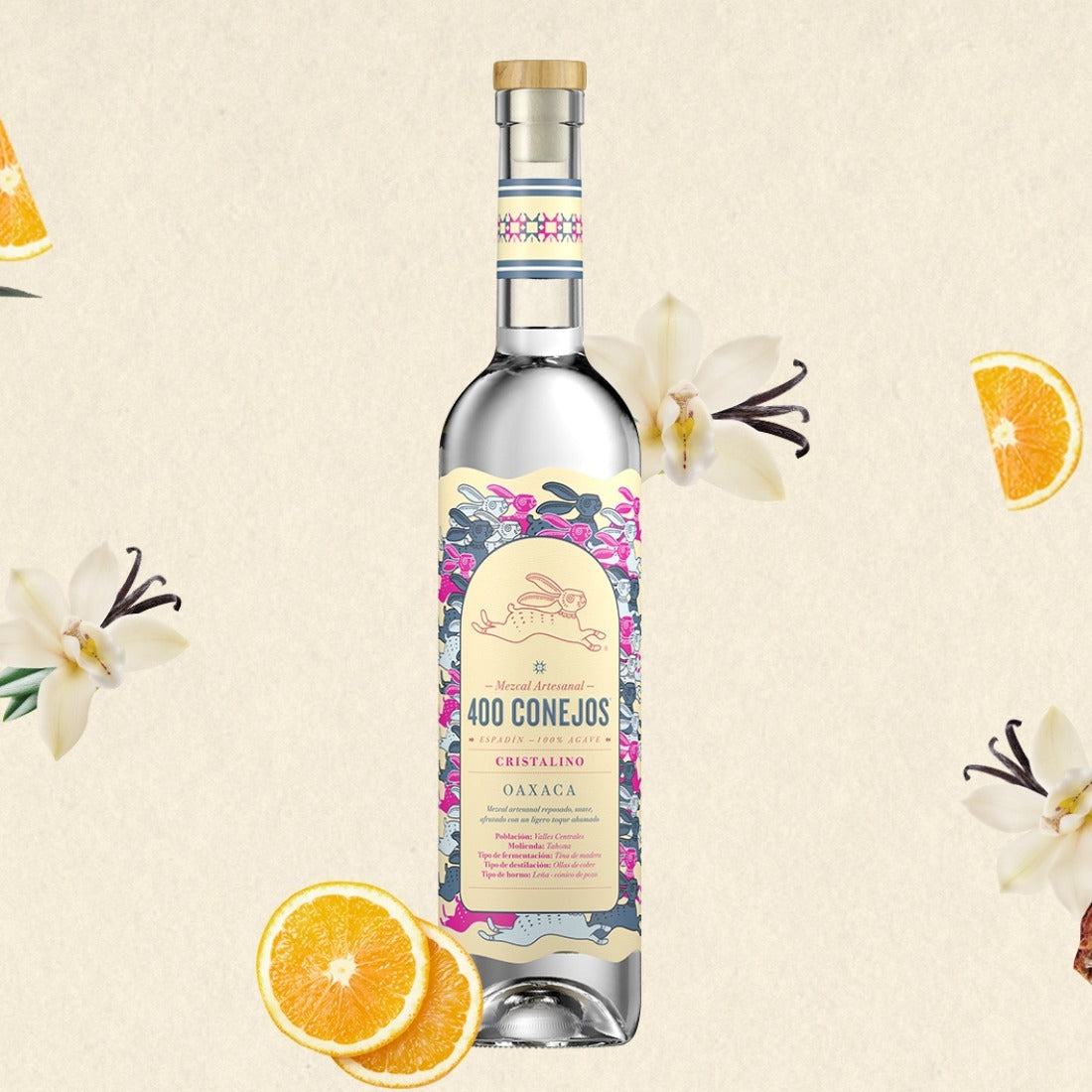 MEZCAL 400 CONEJOS CRISTALINO 700 ML