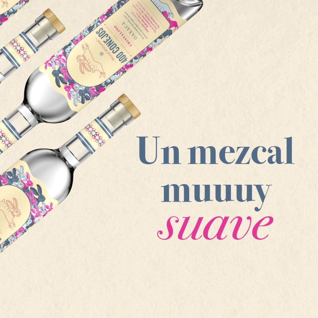 MEZCAL 400 CONEJOS CRISTALINO 700 ML