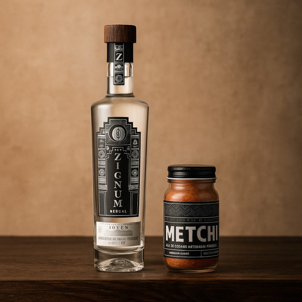 MEZCAL ZIGNUM PLATA JOVEN 700 ML + SAL DE GUSANO