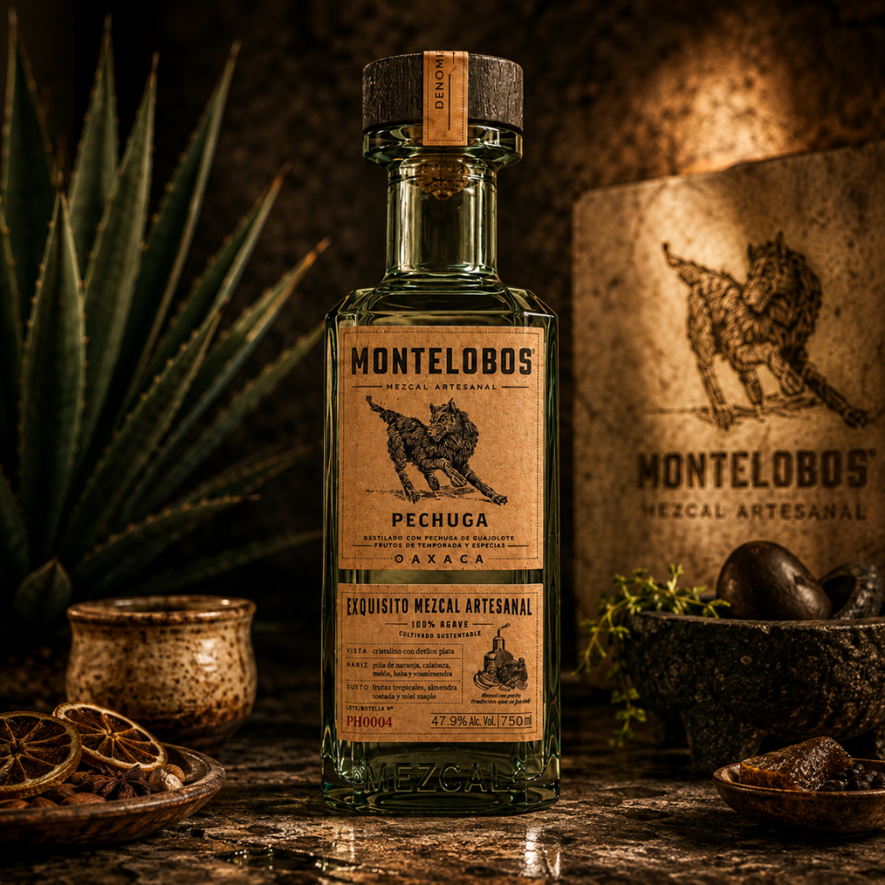 MEZCAL MONTELOBOS PECHUGA 750 ML