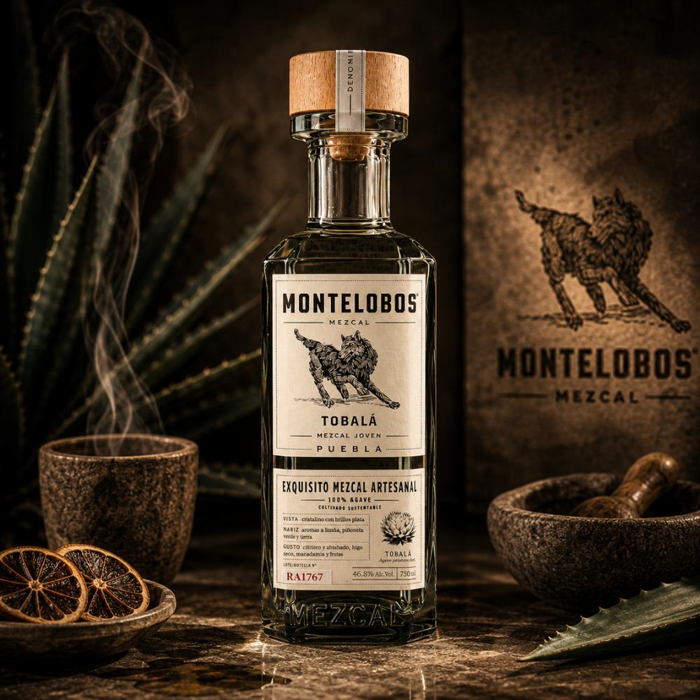 MEZCAL MONTELOBOS TOBALÁ JOVEN 750 ML