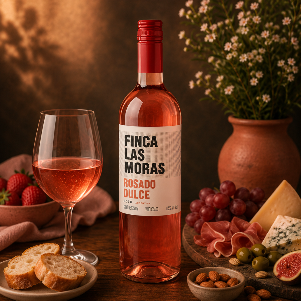 3x2 VINO ROSADO LAS MORAS ROSADO DULCE 750 ML
