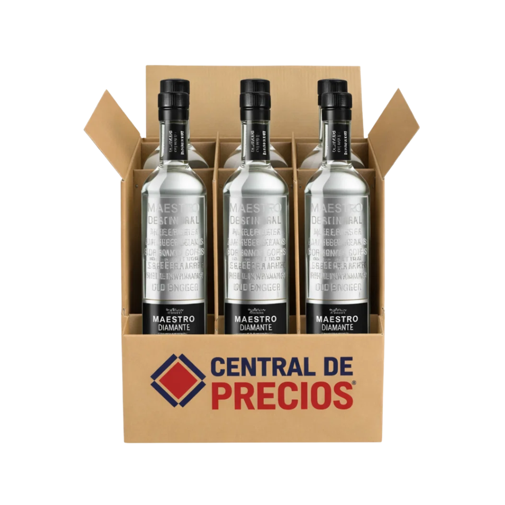 TEQUILA MAESTRO TEQUILERO DOBEL DIAMANTE 700 ML (6 PIEZAS)