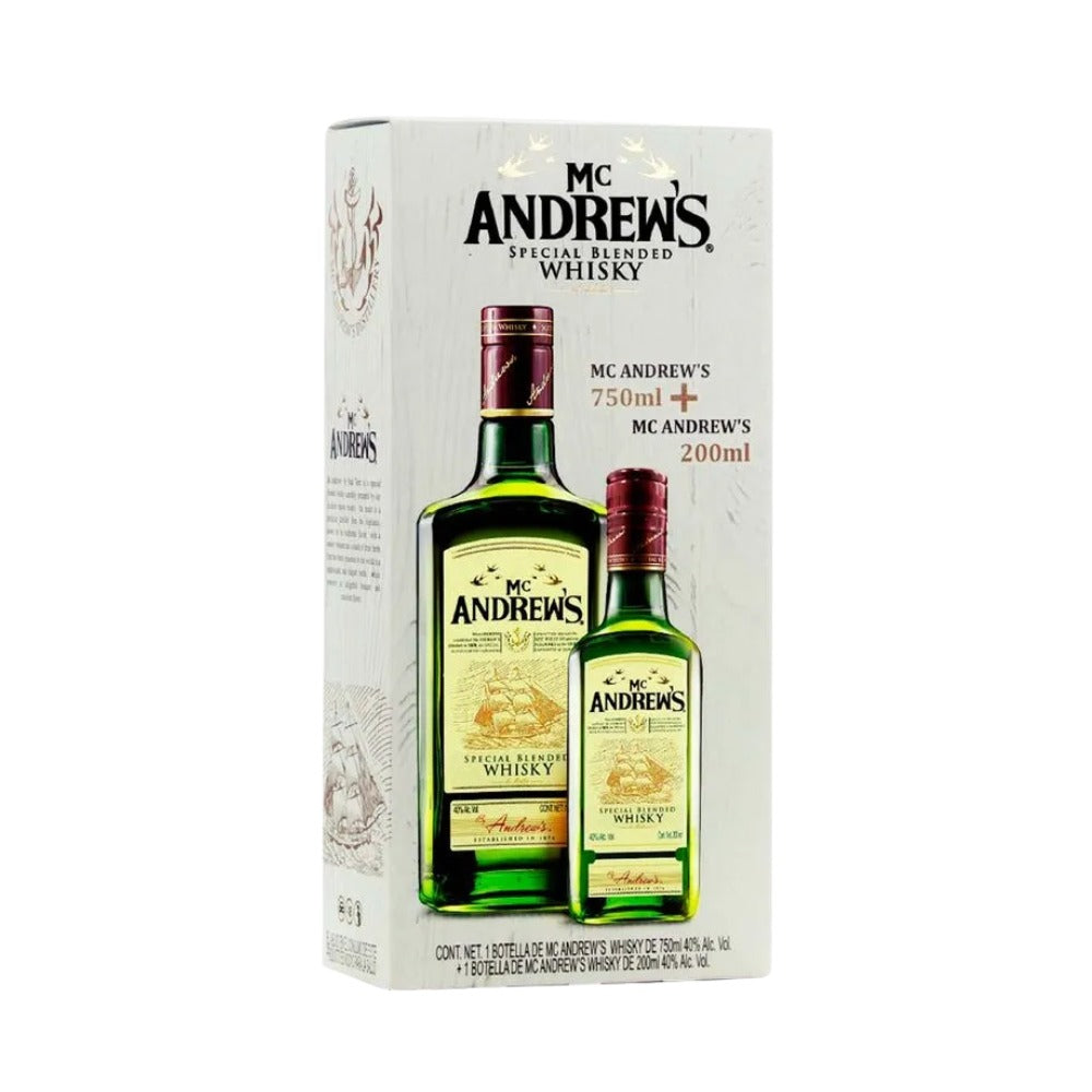 WHISKY MC ANDREW&#39;S 750 ML + WHISKY MC ANDREW&#39;S 200 ML
