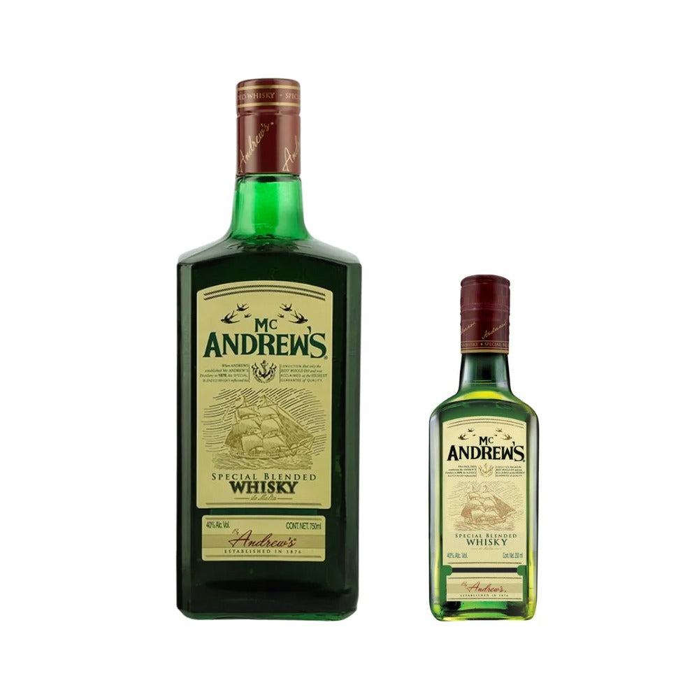 WHISKY MC ANDREW&#39;S 750 ML + WHISKY MC ANDREW&#39;S 200 ML