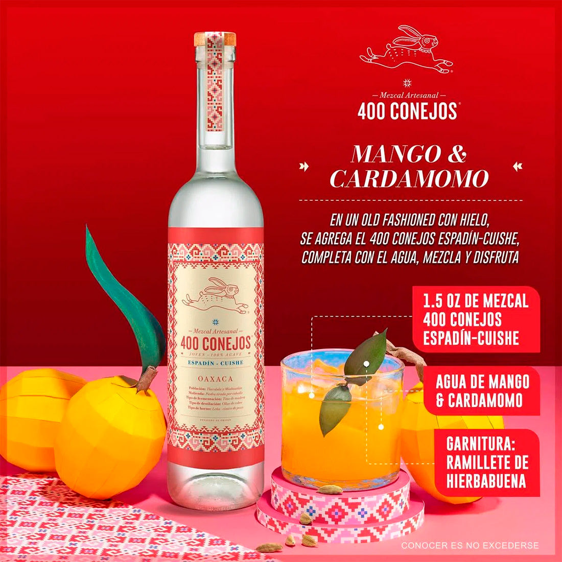 MEZCAL 400 CONEJOS CUISHE 750 ml