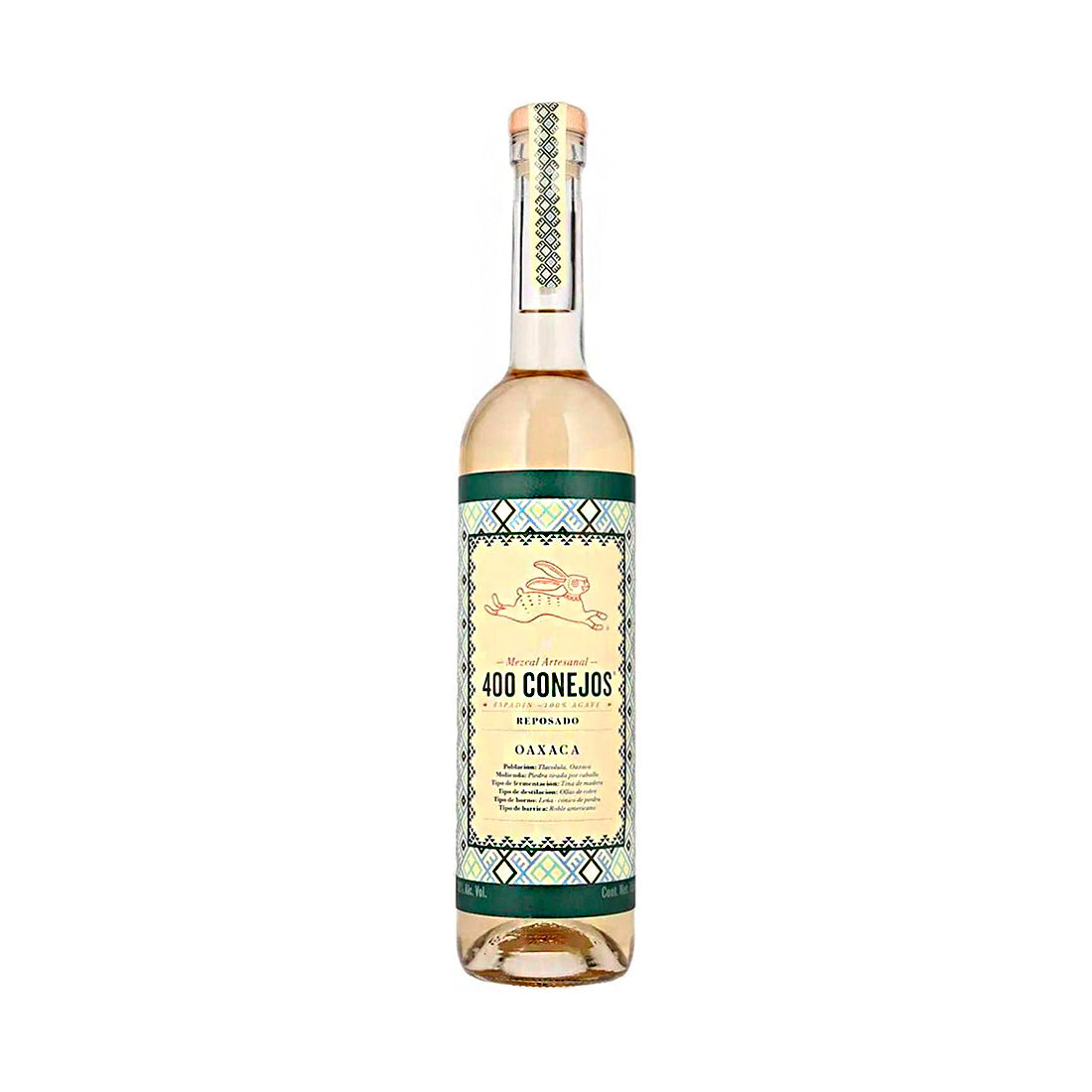 MEZCAL 400 CONEJOS REPOSADO 750 ml