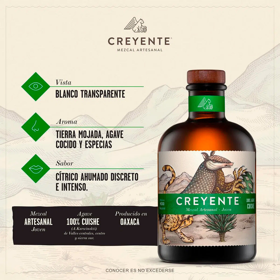 MEZCAL CREYENTE CUISHE 750 ml
