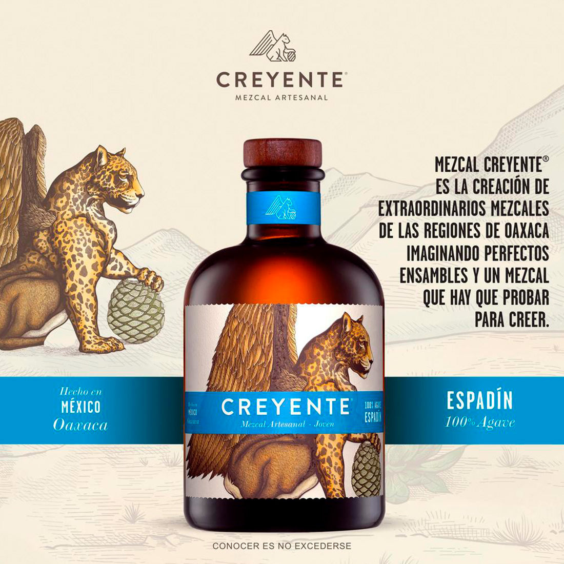 MEZCAL CREYENTE ESPADIN JOVEN 750 ml