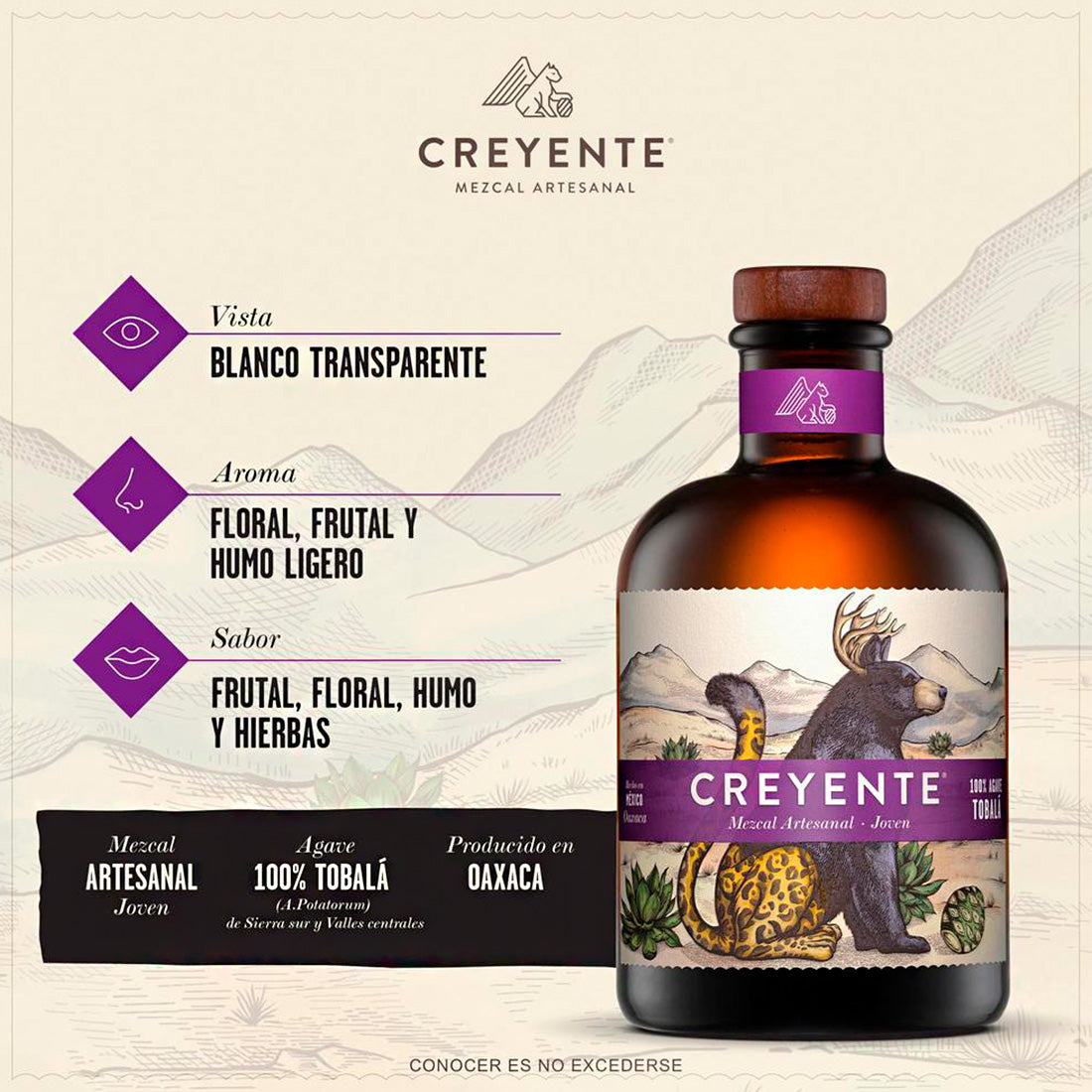 MEZCAL CREYENTE TOBALÁ 750 ml