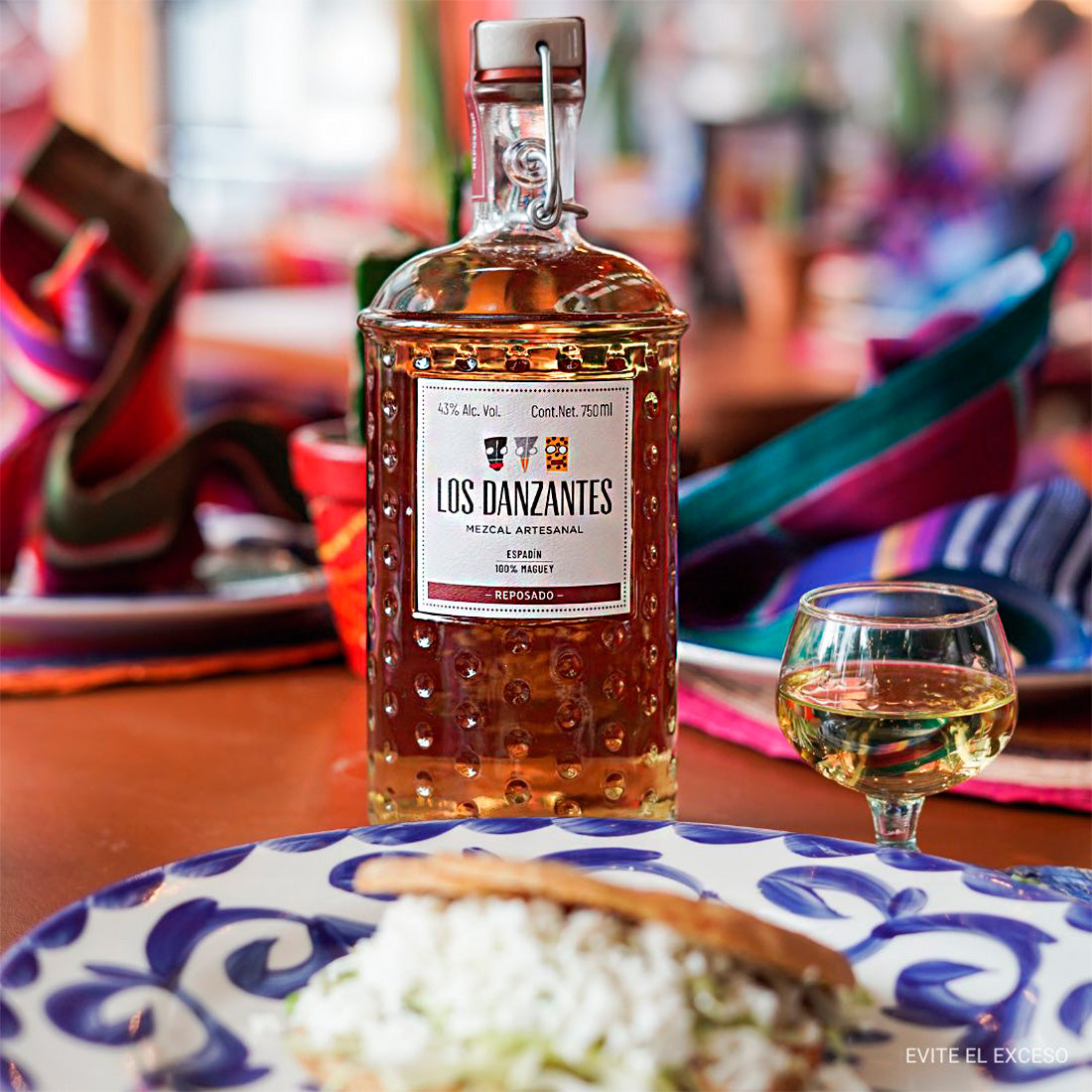 MEZCAL LOS DANZANTES REPOSADO 750 ml