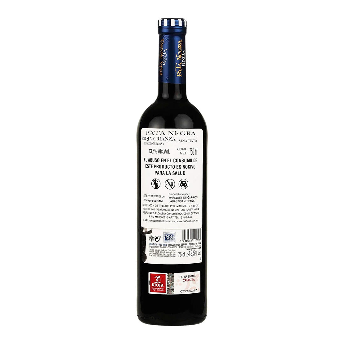VINO TINTO PATA NEGRA RIOJA CRIANZA 750 ml