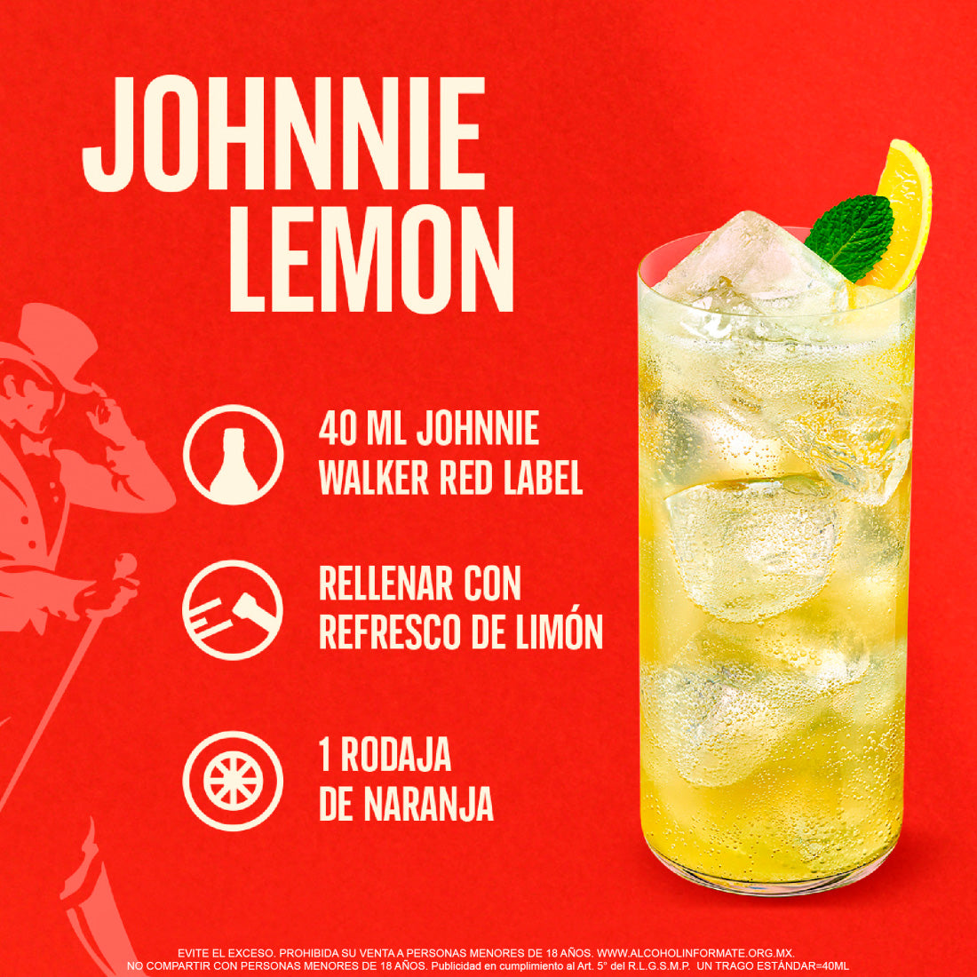 WHISKY J.W. RED LABEL 1000 ML (3 PIEZAS)