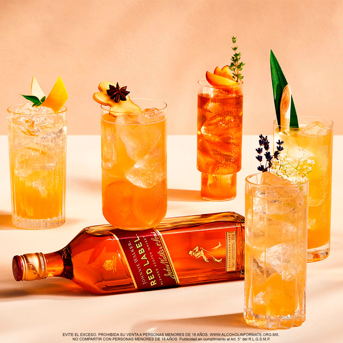 WHISKY J.W. RED LABEL 1000 ML (3 PIEZAS)