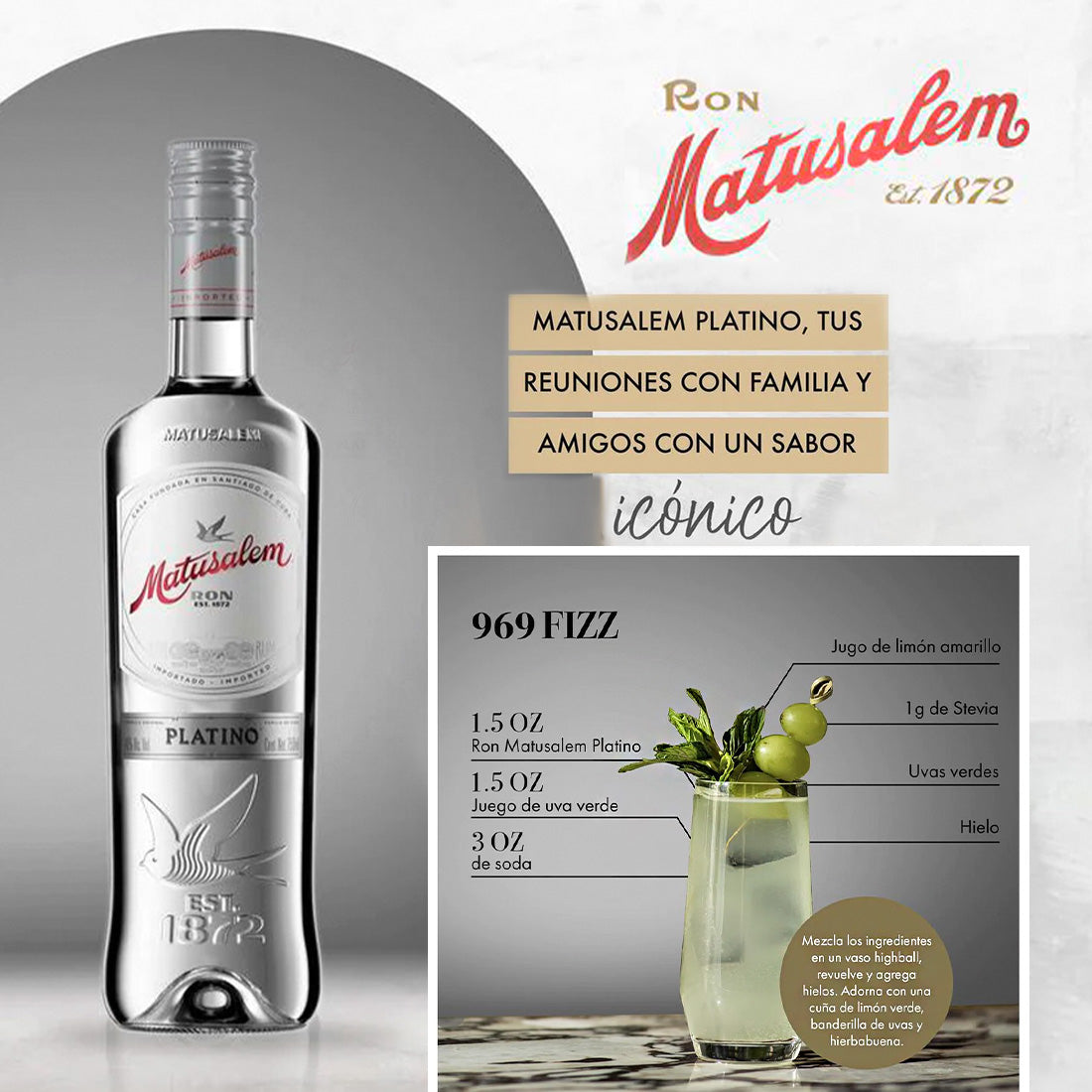 RON MATUSALEM PLATINO 750 ml