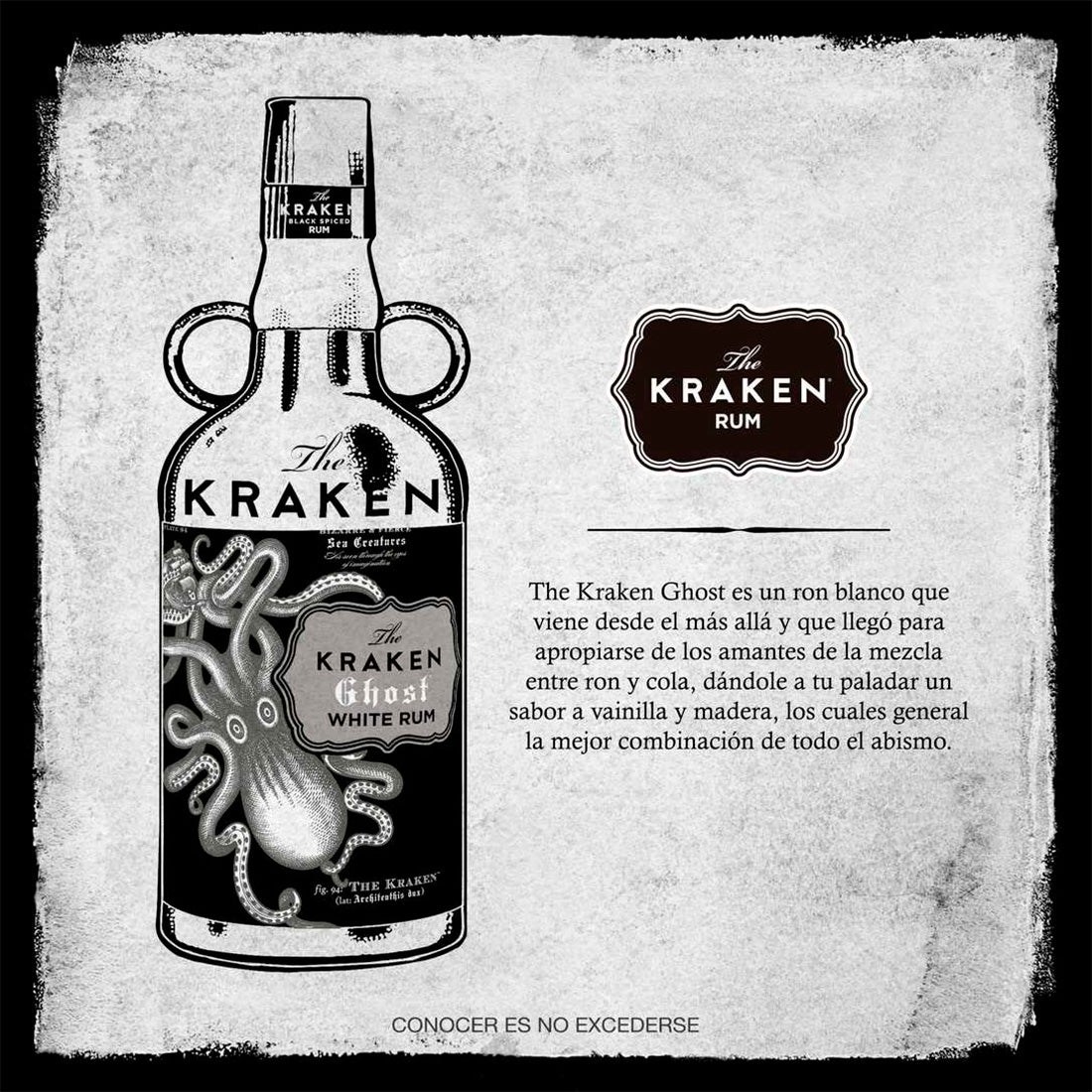 RON KRAKEN GHOST 750 ML (12 PIEZAS)