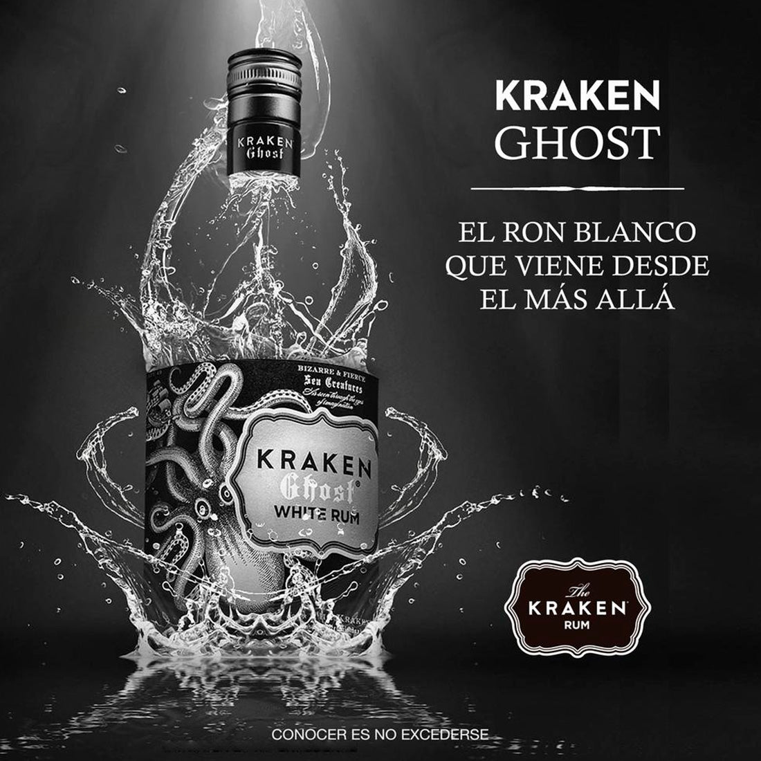 RON KRAKEN GHOST 750 ML (12 PIEZAS)