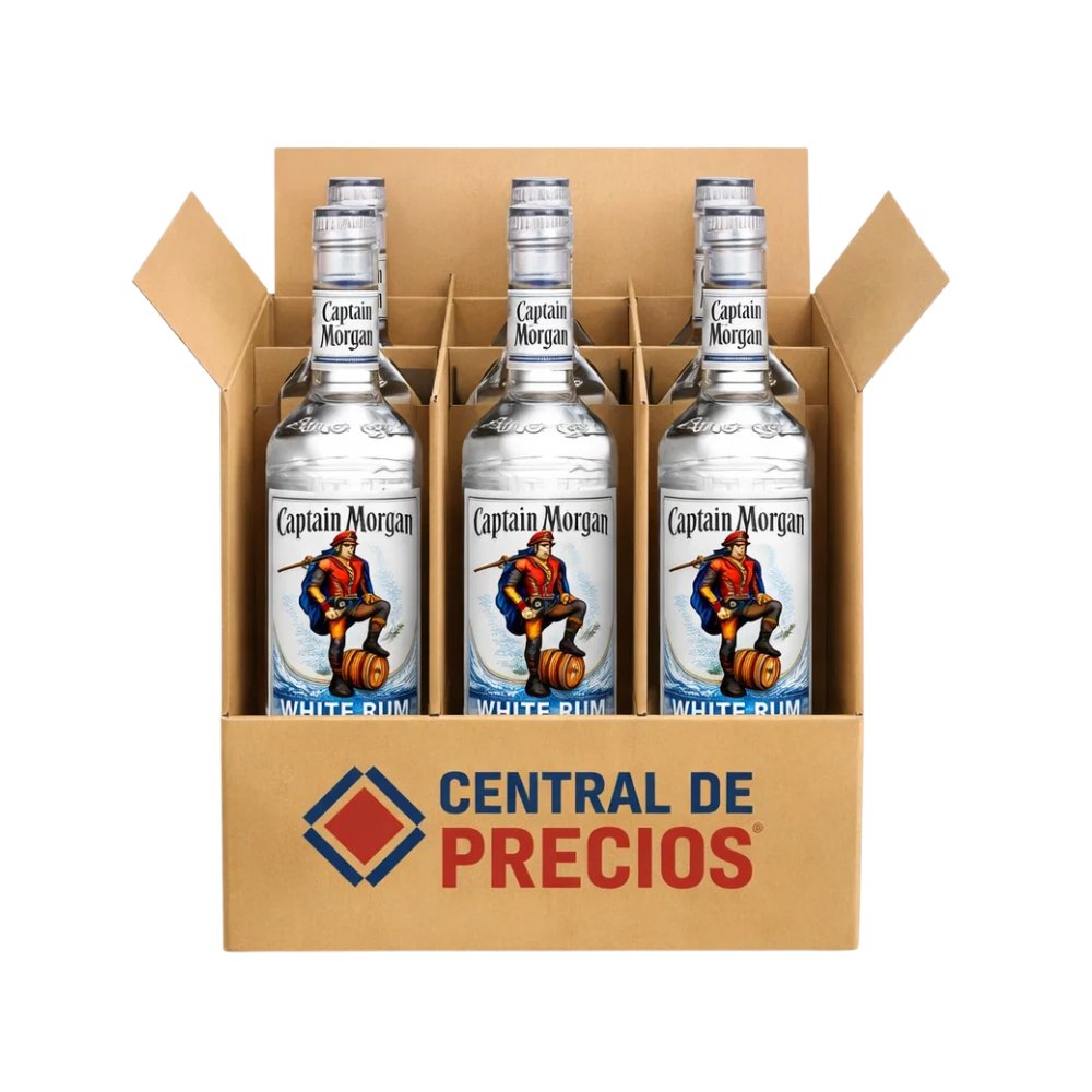 RON CAPTAIN MORGAN WHITE 700 ml (6 PIEZAS)