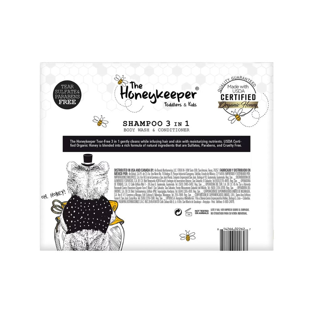 SHAMPOO 3 EN 1 THE HONEYKEEPER LAVANDA 3 PZAS 700 ML