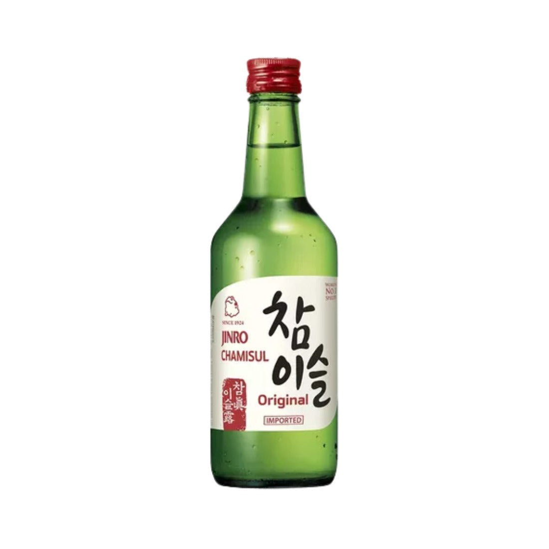 LICOR COREANO SOJU 8 BOTELLAS, JINRO, 4 SABORES (CHAMISUL FRESH, CLASSIC, TORONJA Y UVA VERDE)