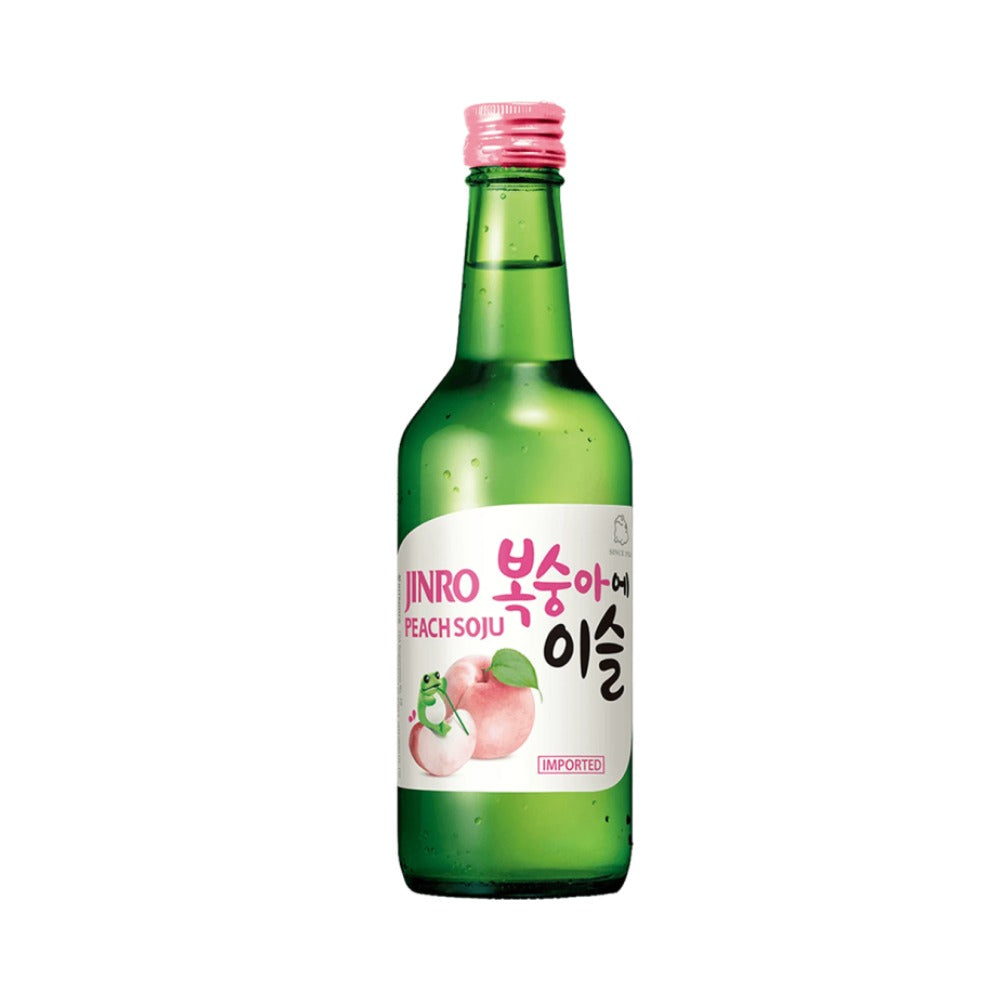 LICOR COREANO SOJU 5 BOTELLAS JINRO (FRESH, CLASSIC, UVA , FRESA Y DURAZNO)