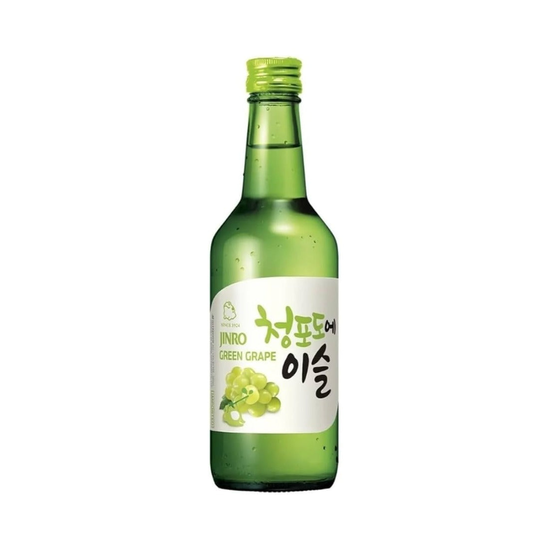 LICOR COREANO SOJU 5 BOTELLAS JINRO (FRESH, CLASSIC, UVA , FRESA Y DURAZNO)