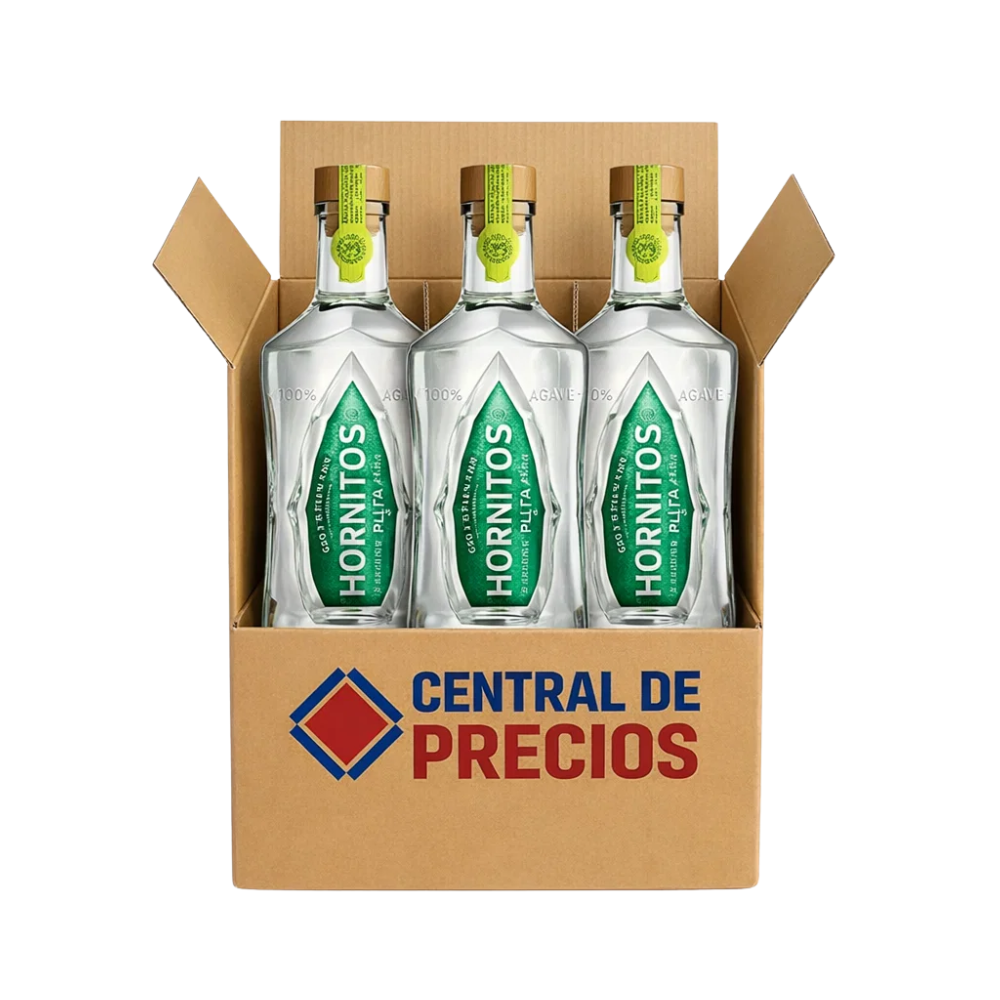 TEQUILA SAUZA HORNITOS PLATA 700 ml (3 PIEZAS)