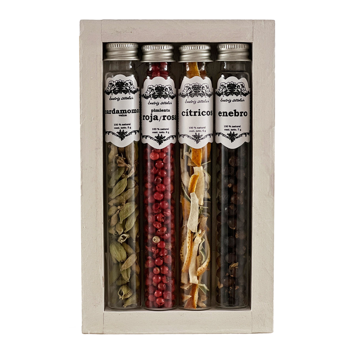 BOTÁNICOS GIN&amp;TONIC - CAJA MADERA (4 TUBOS)