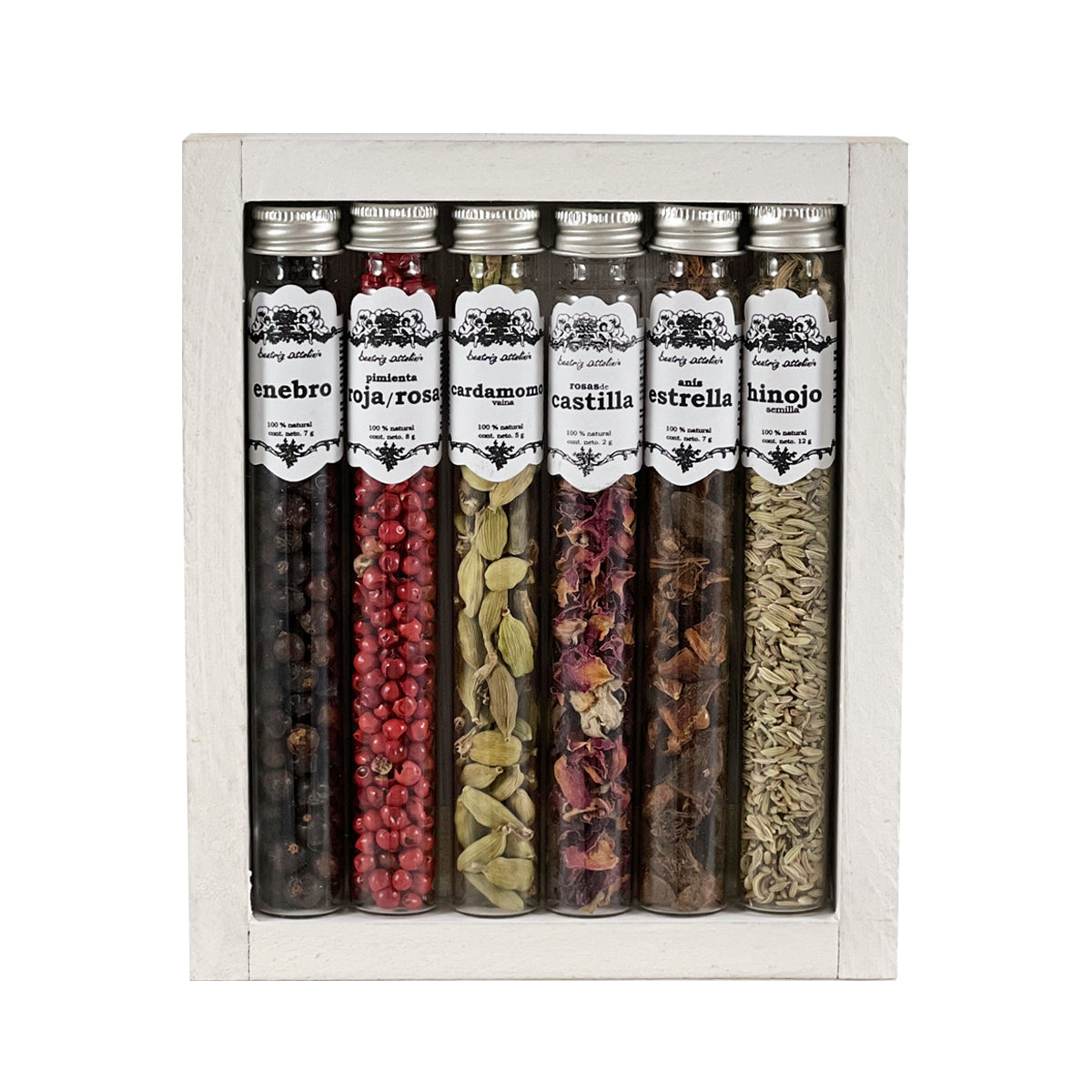 BOTÁNICOS GIN&amp;TONIC - CAJA MADERA (6 TUBOS)