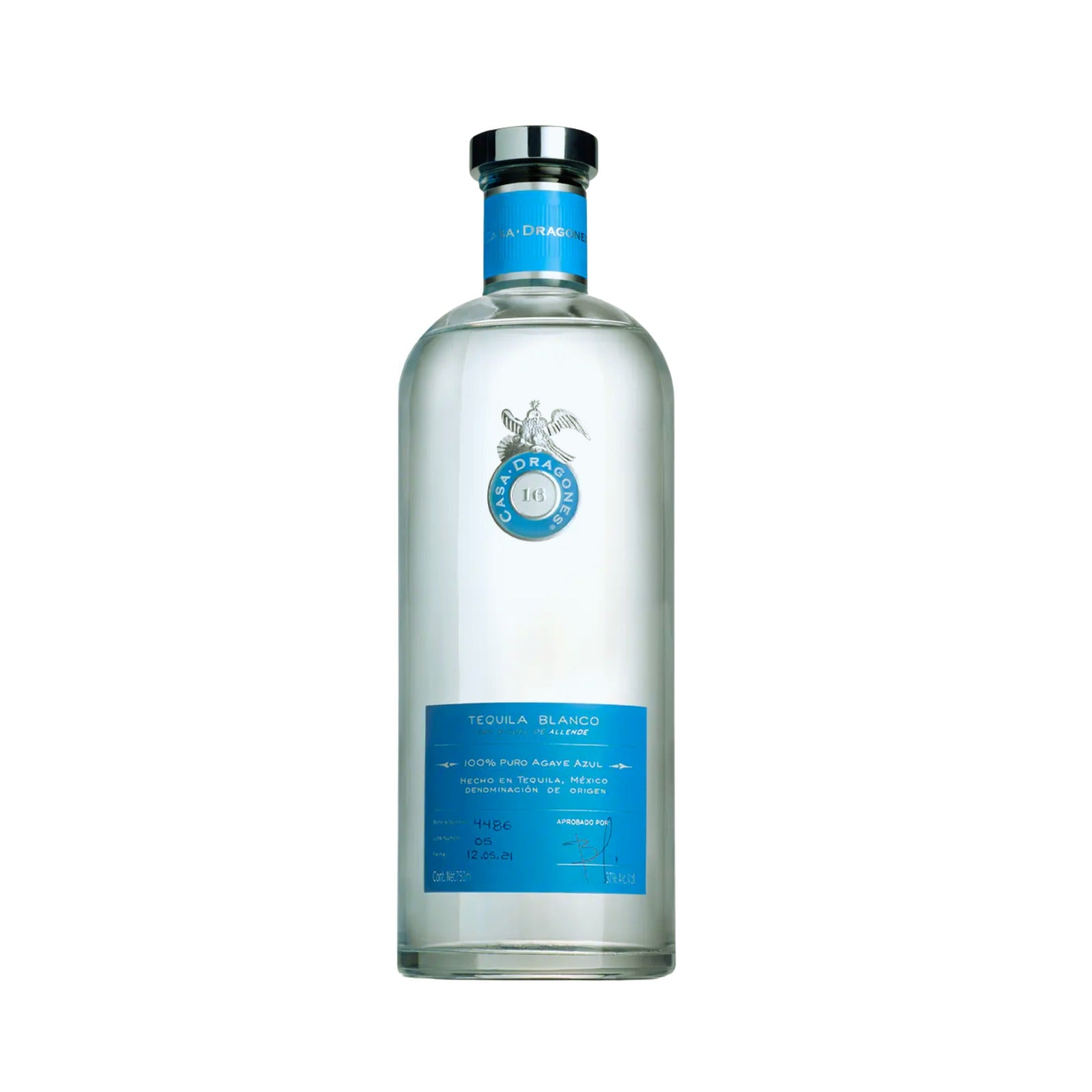 TEQUILA CASA DRAGONES BLANCO 750 ML