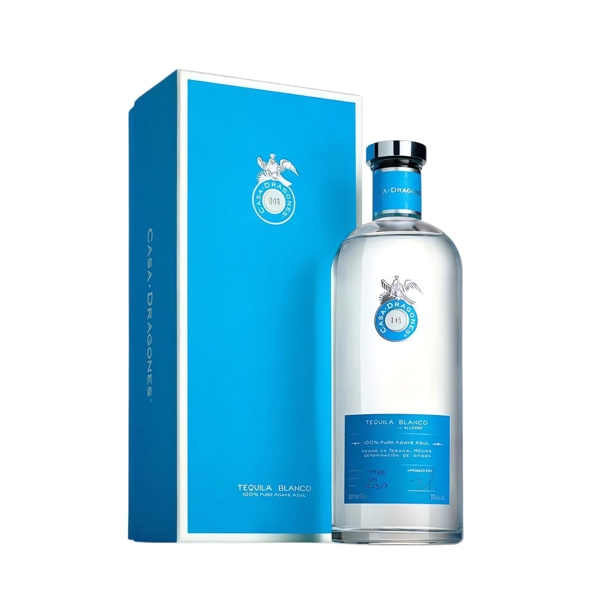 TEQUILA CASA DRAGONES BLANCO 750 ML