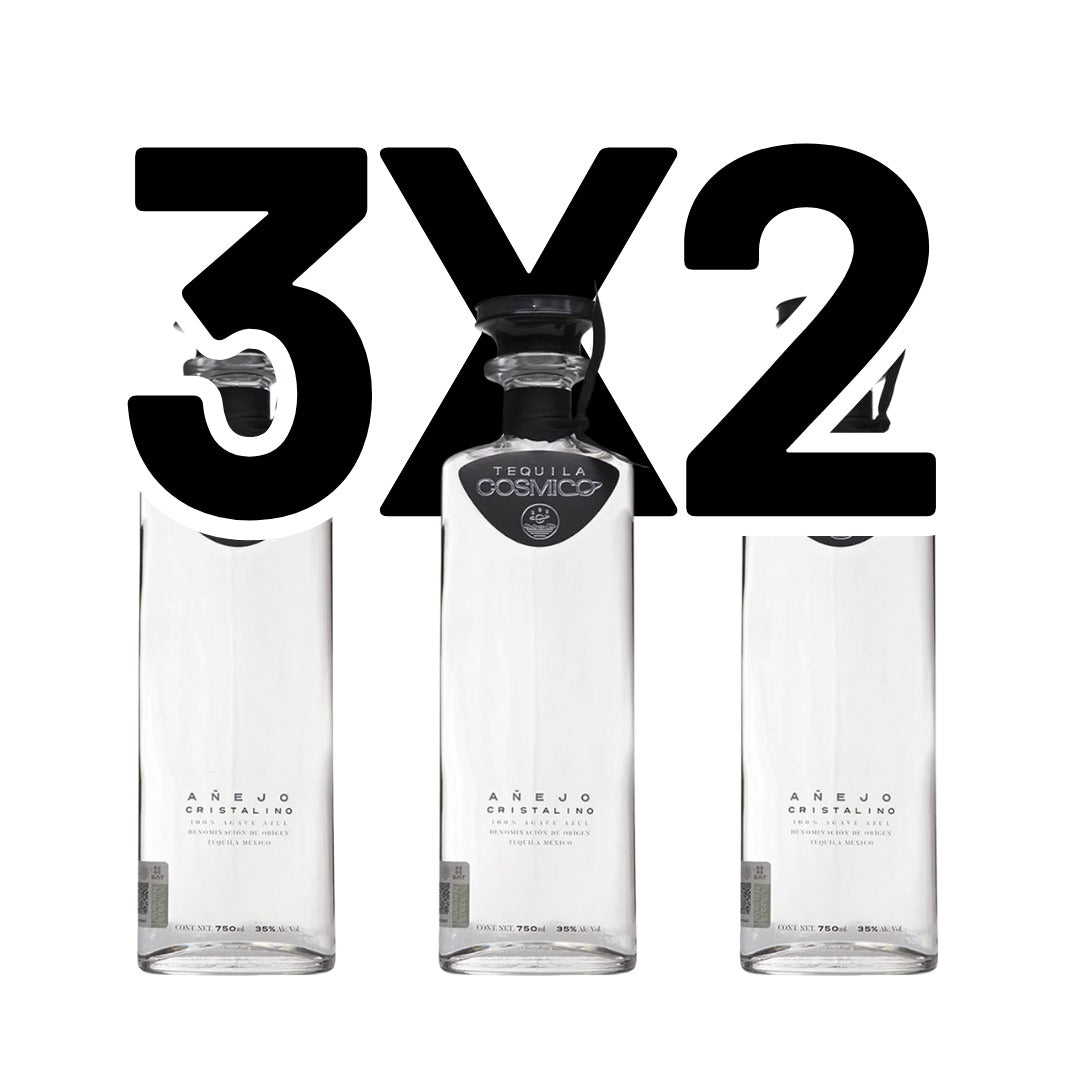 3X2 TEQUILA CÓSMICO AÑEJO 750 ML