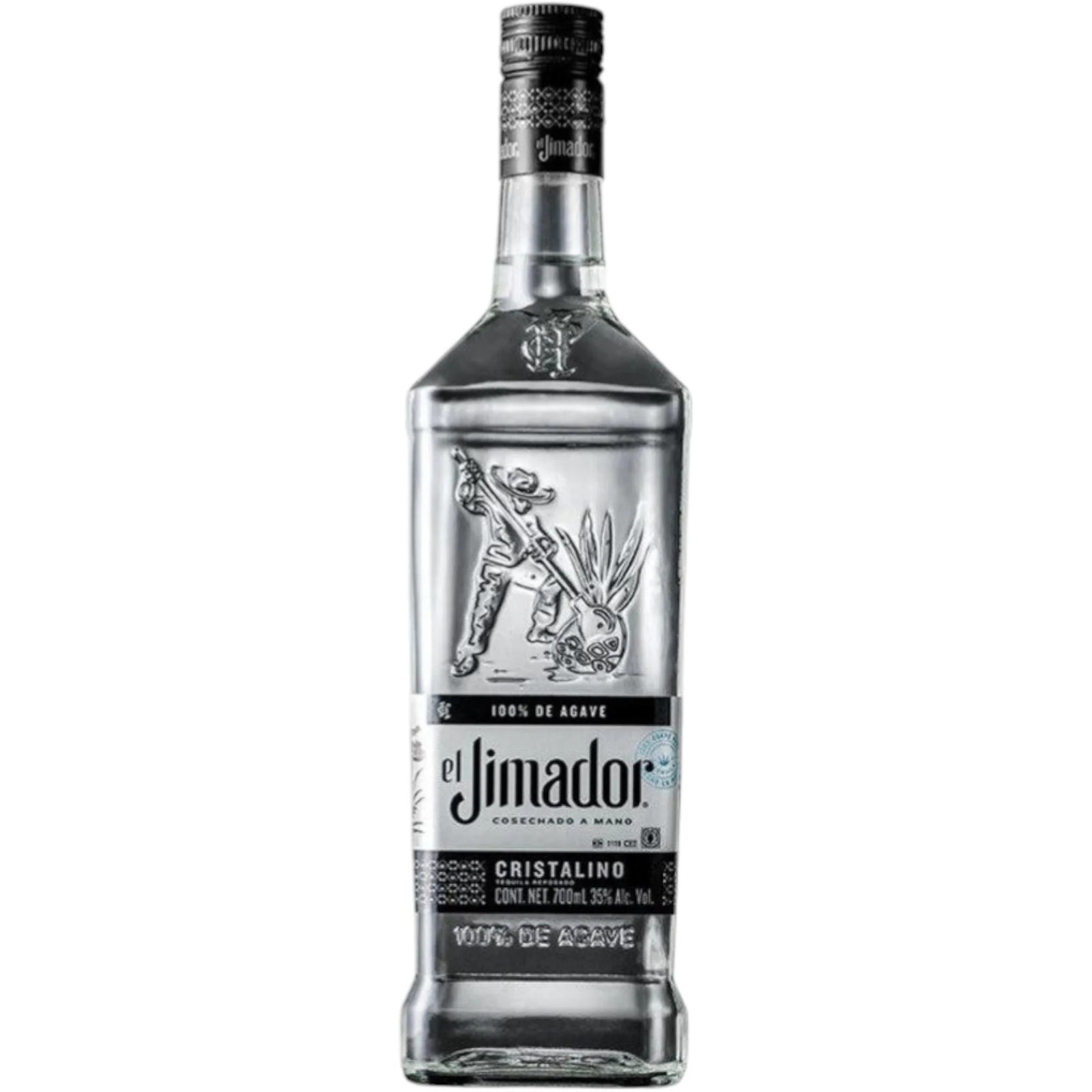 TEQUILA EL JIMADOR CRISTALINO 100% AGAVE 700 ML