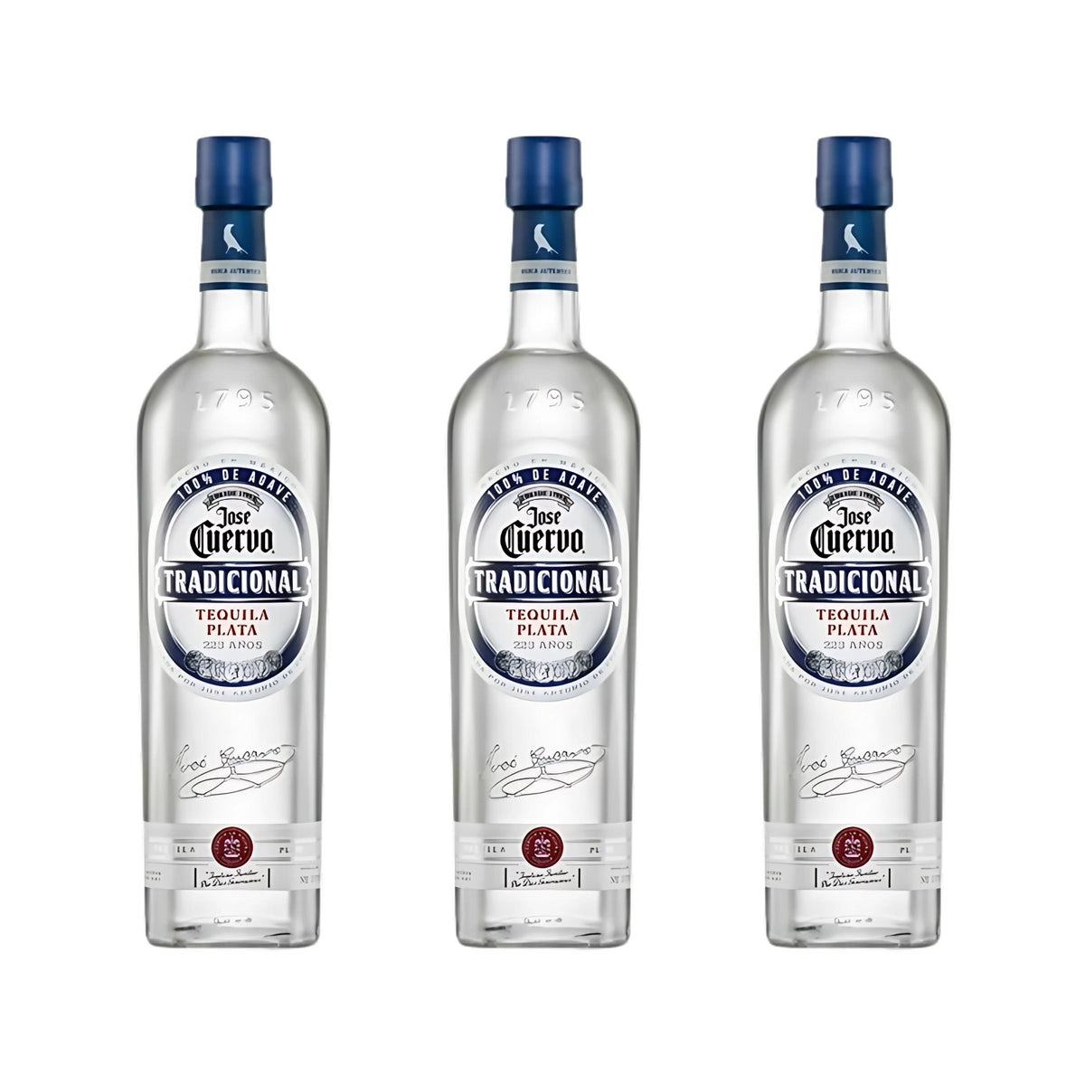 TEQUILA JOSE CUERVO TRADICIONAL PLATA 950 ml (3 PIEZAS)