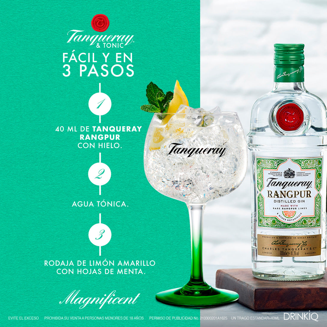 GINEBRA TANQUERAY RANGPUR 750 ml