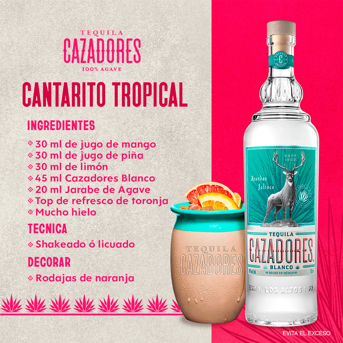 TEQUILA CAZADORES BLANCO 700 ml